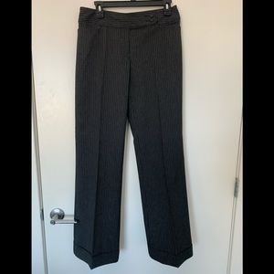 Nanette Lepore Black White Pinstripe Pant Size 4